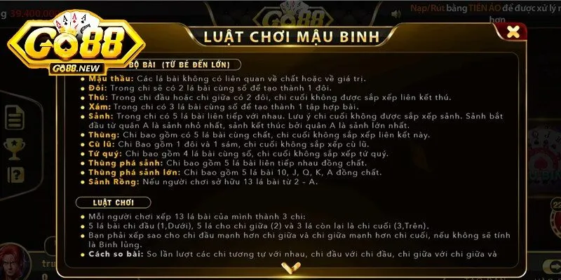 ’Cách tính chi trong game Mậu Binh cực kỳ quan trọng